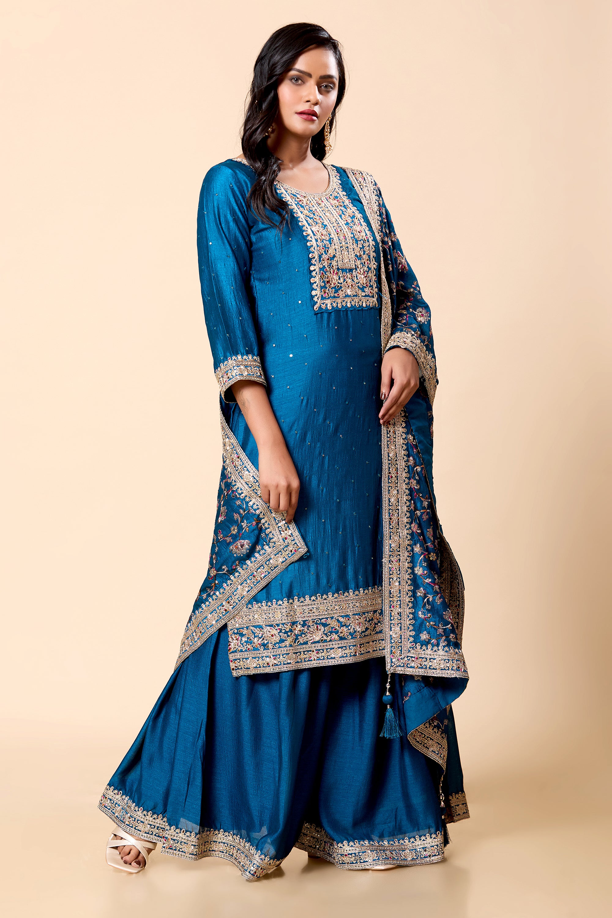 Vinita Palazzo Suit - Roop Darshan