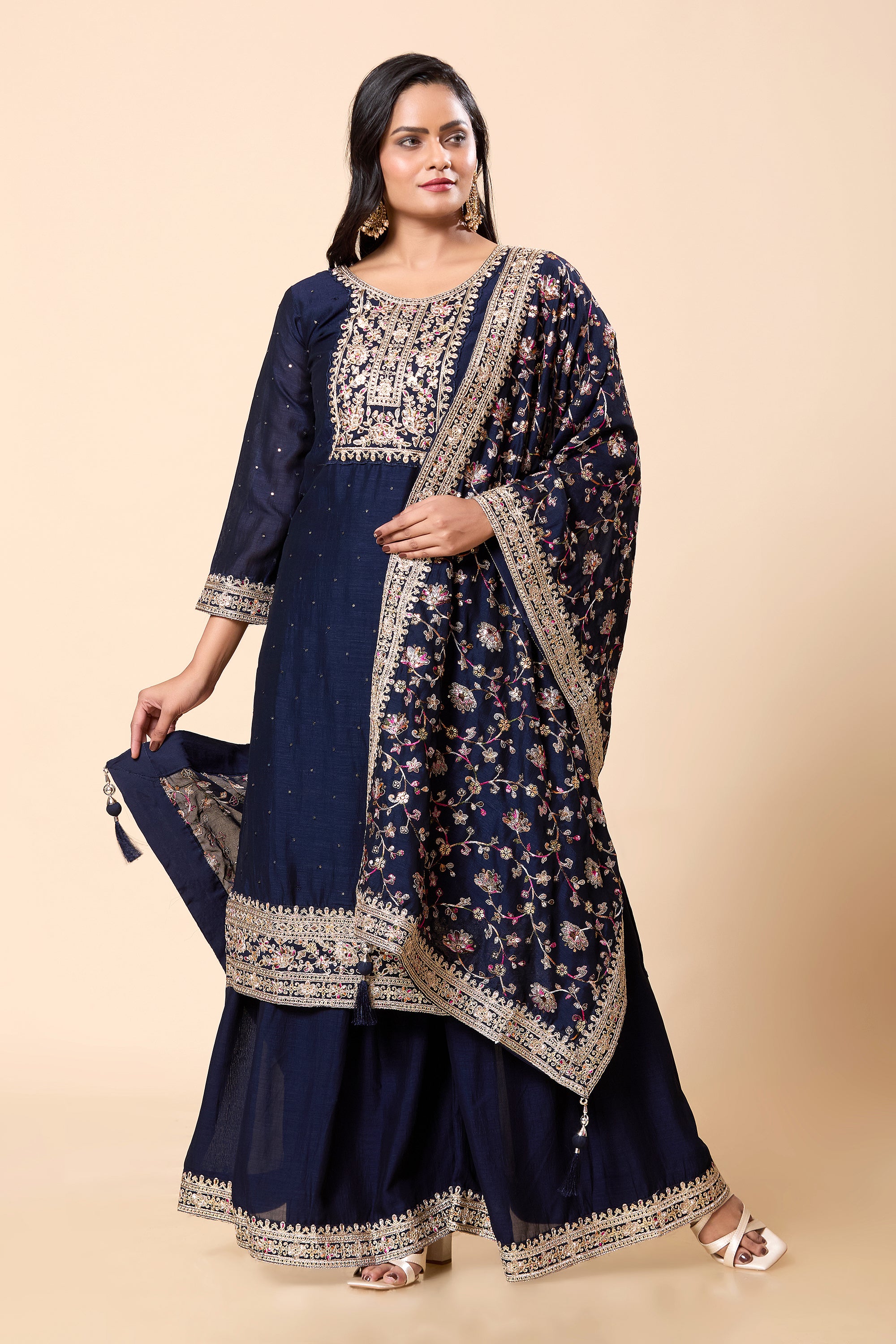 Vinita Palazzo Suit - Roop Darshan