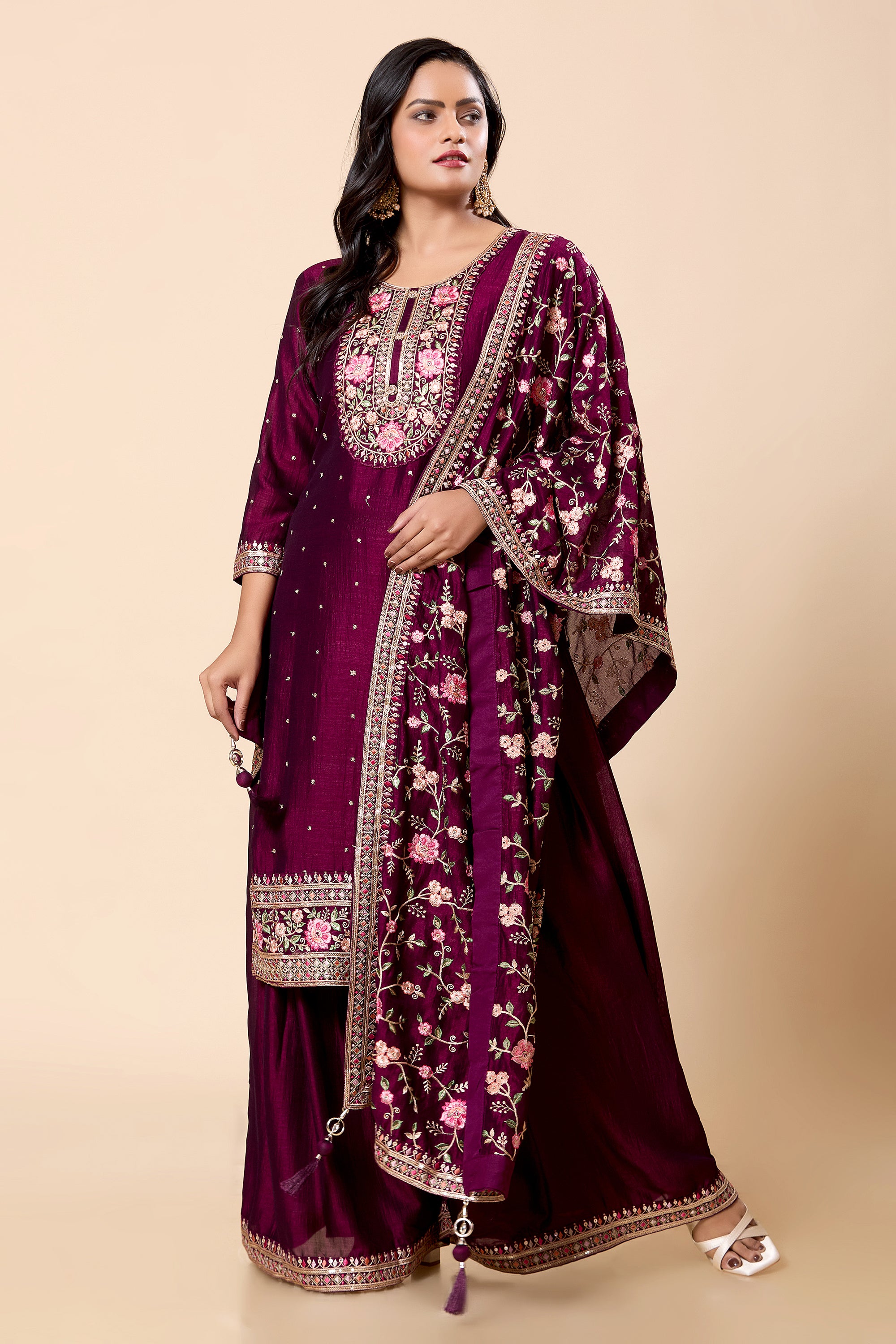Ahana Palazzo Suit - Roop Darshan