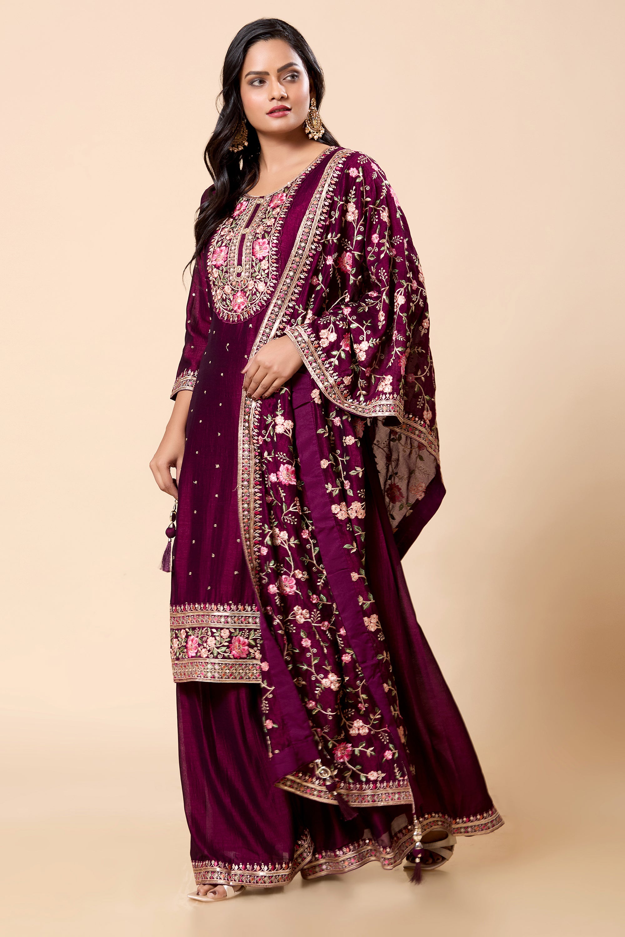 Ahana Palazzo Suit - Roop Darshan
