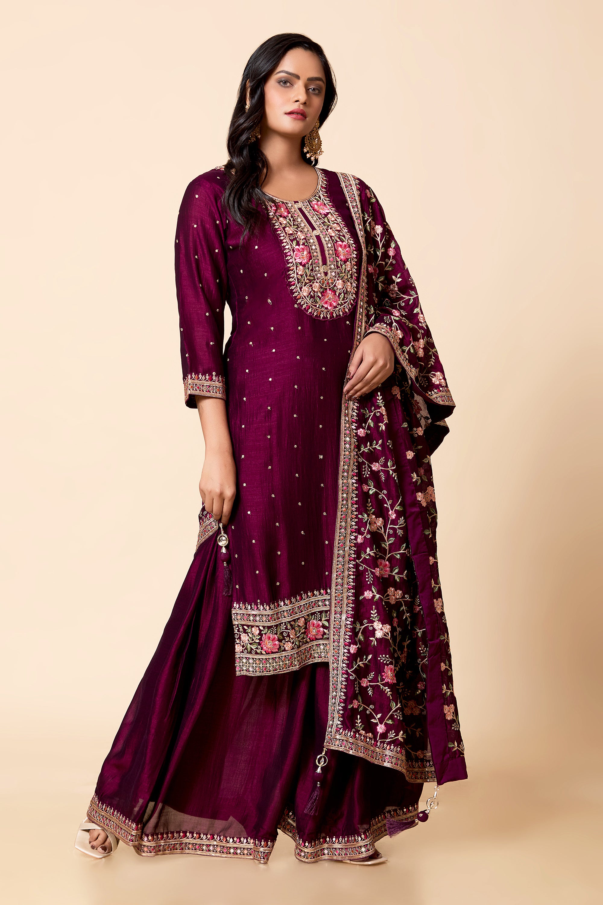 Ahana Palazzo Suit - Roop Darshan