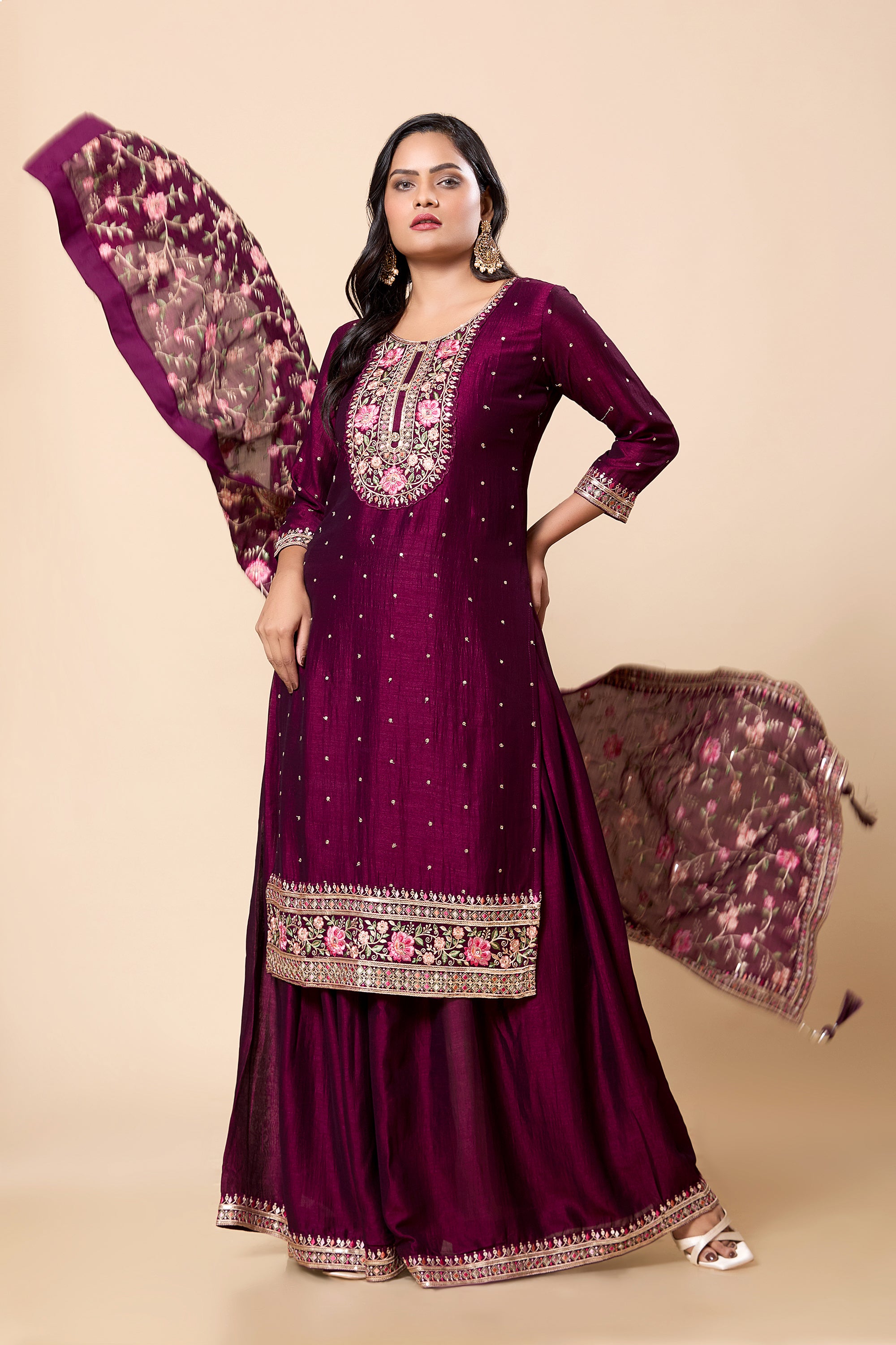 Ahana Palazzo Suit - Roop Darshan