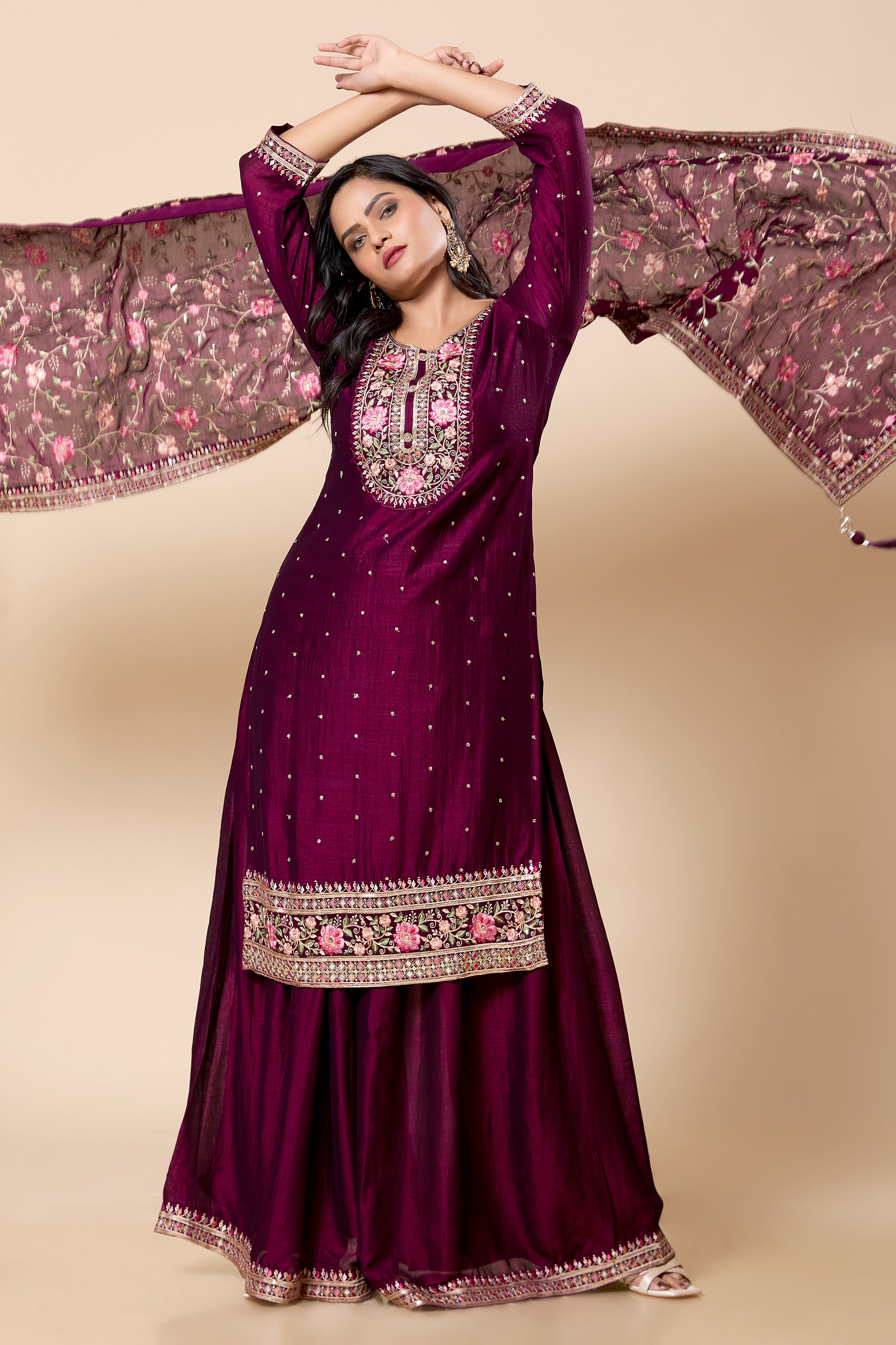 Ahana Palazzo Suit - Roop Darshan