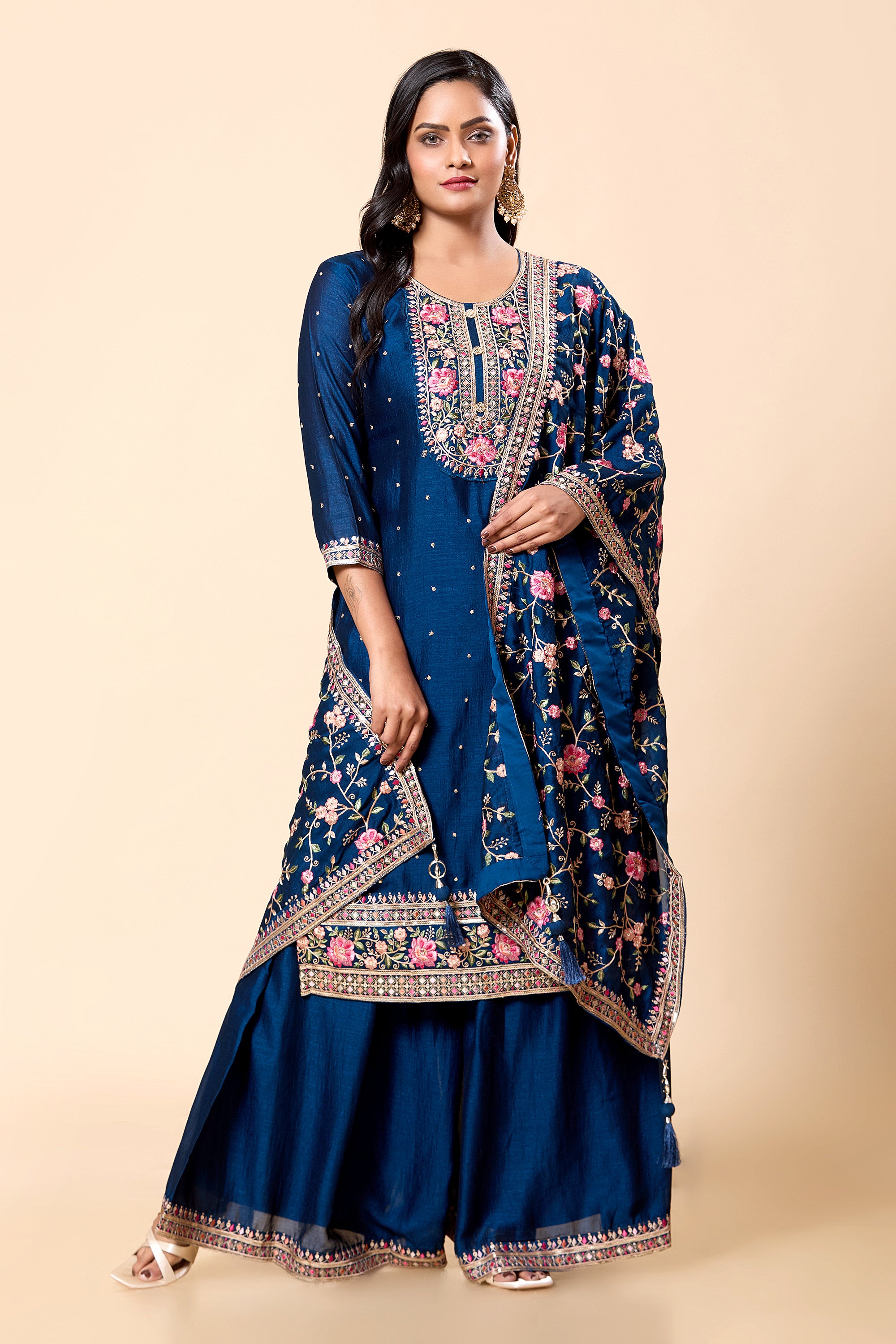 Ahana Palazzo Suit - Roop Darshan