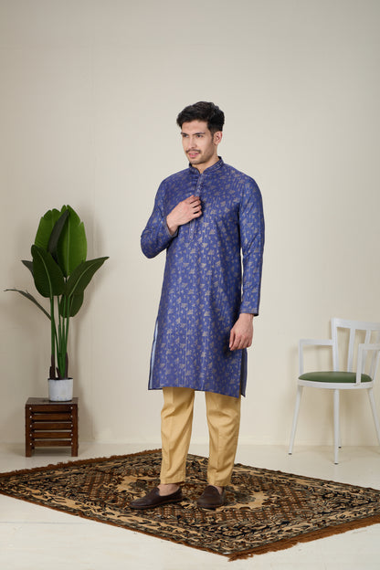 Mens Silk Kurta Set