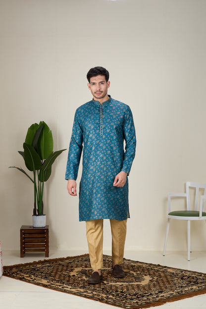 Mens Silk Kurta Set