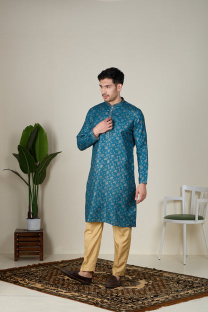 Mens Silk Kurta Set