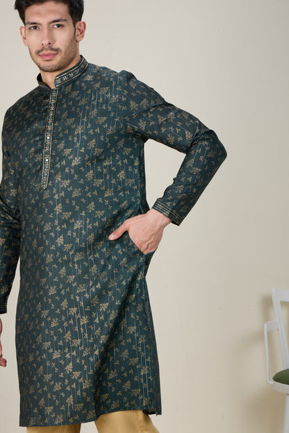 Mens Silk Kurta Set