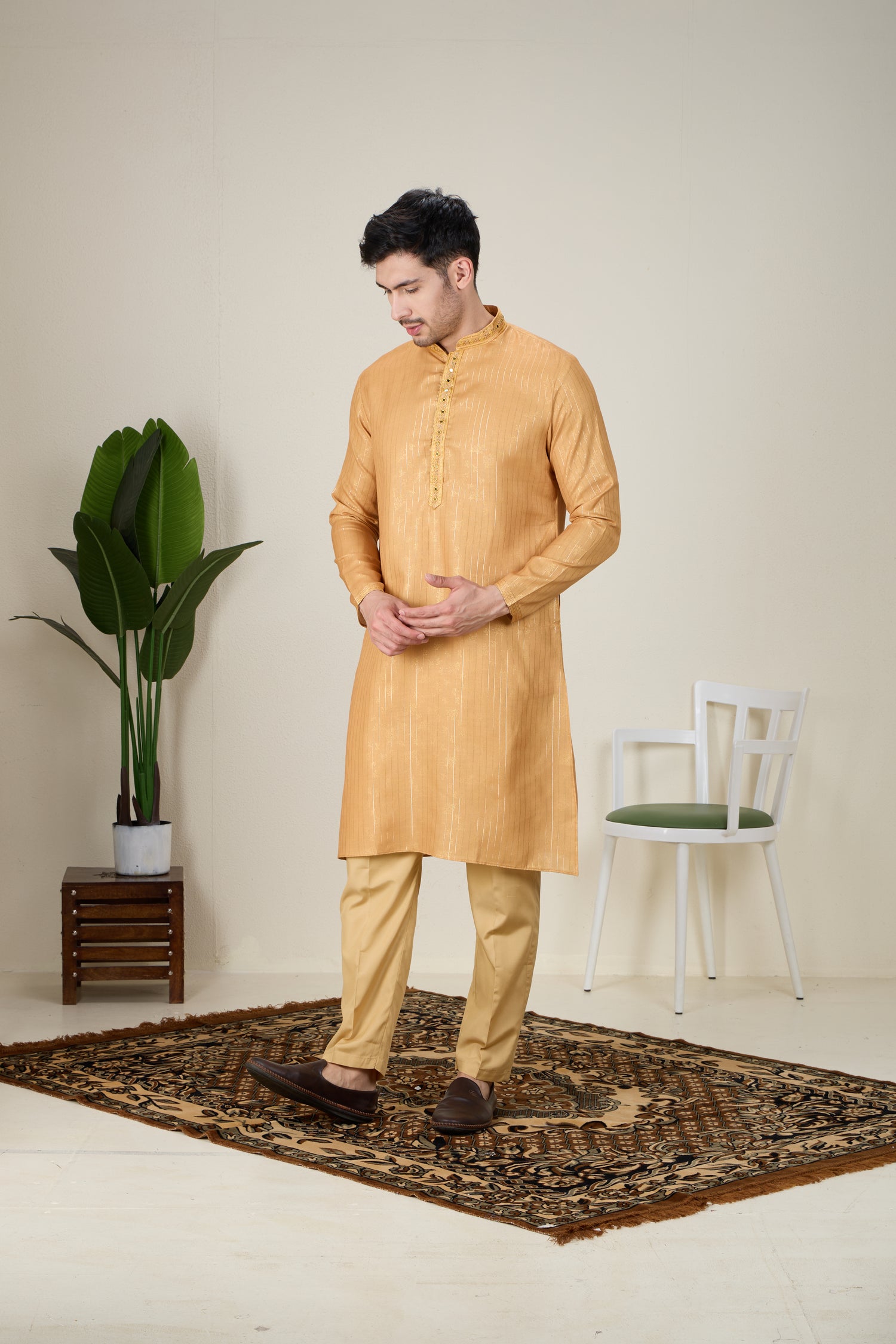 Mens Silk Kurta Set