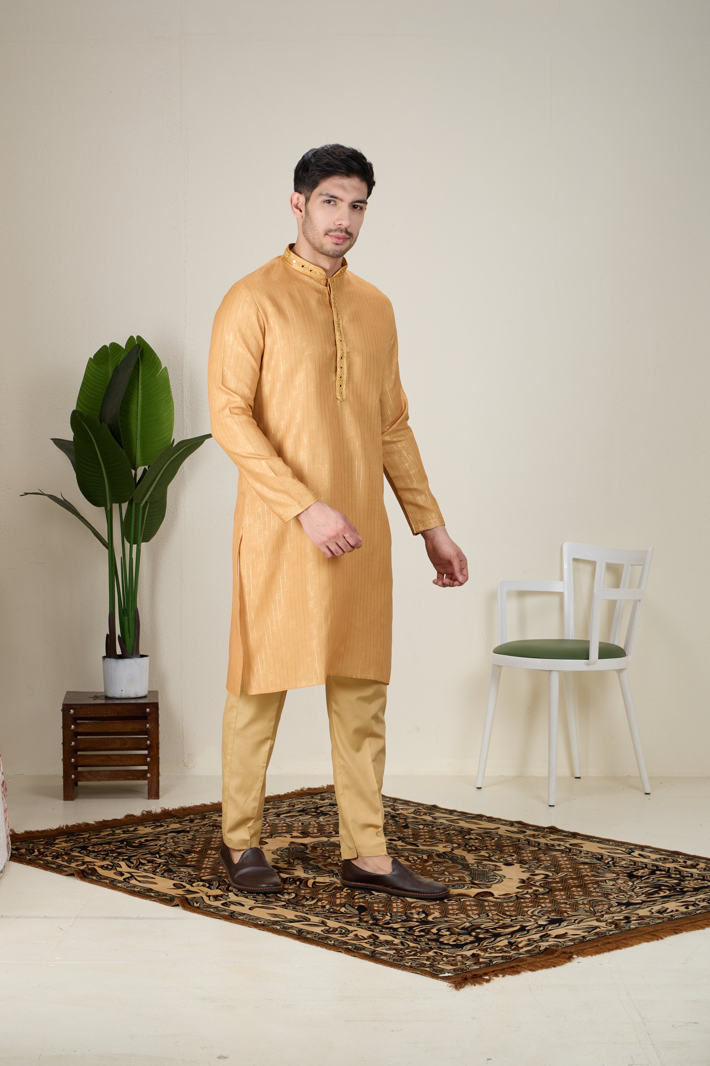 Mens Silk Kurta Set