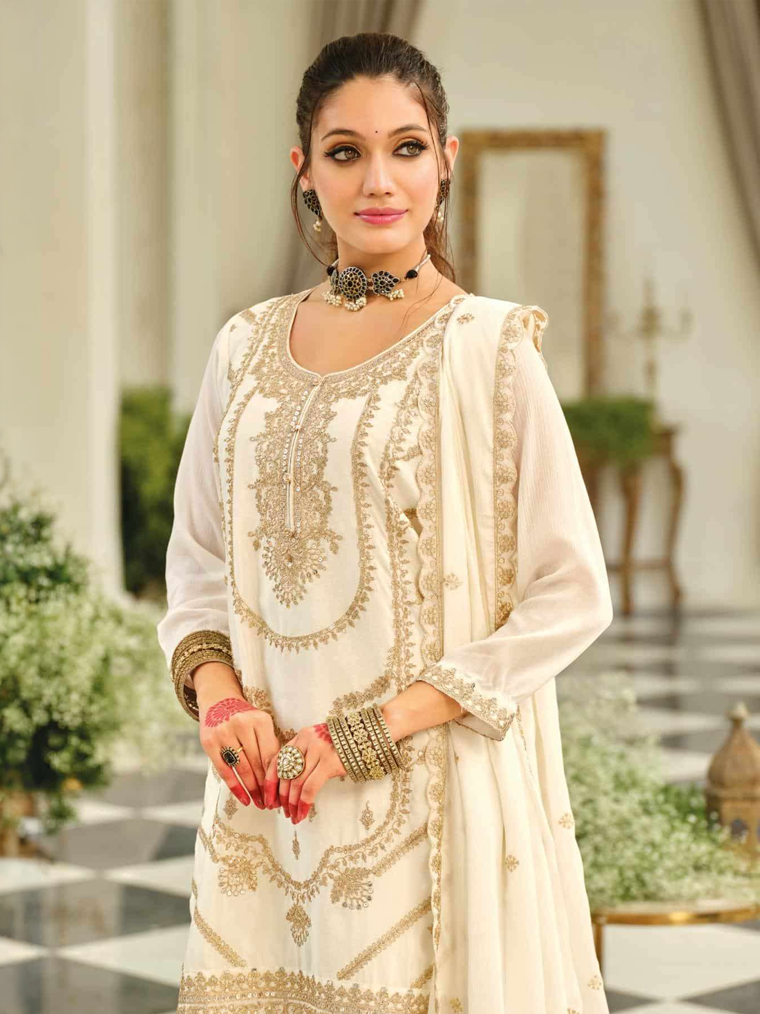 Leena Silk Palazzo Suit
