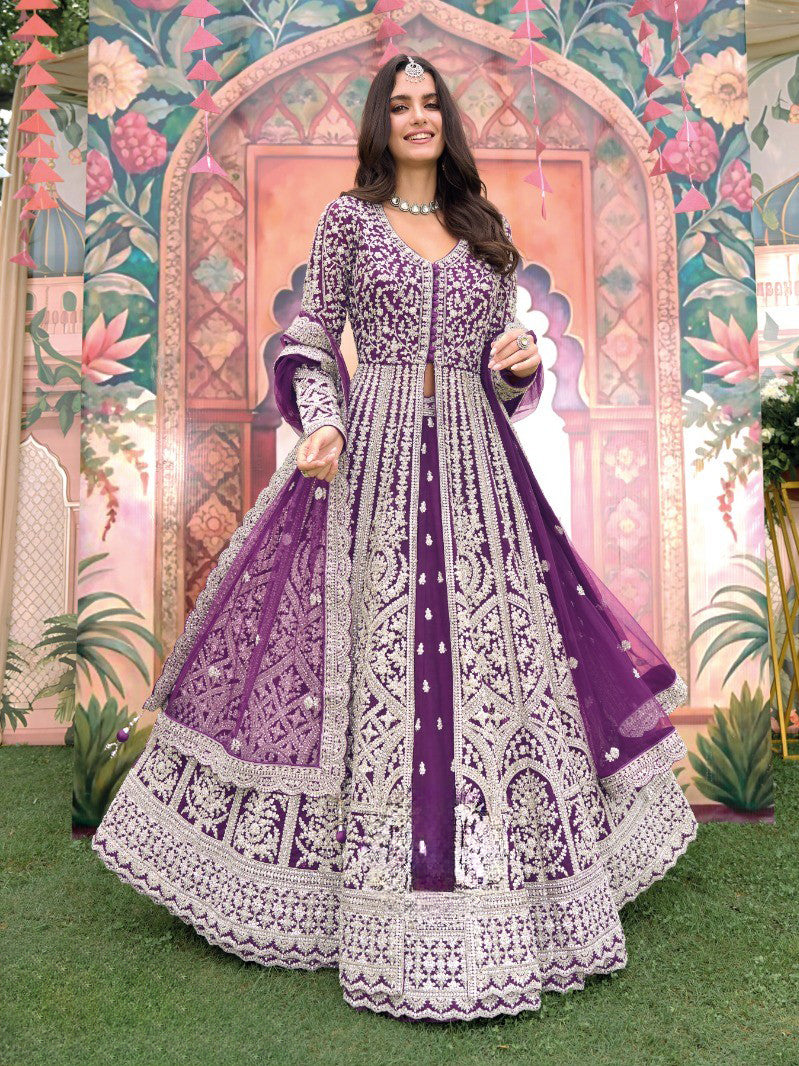 Sharmila Long Top Lehenga - Roop Darshan