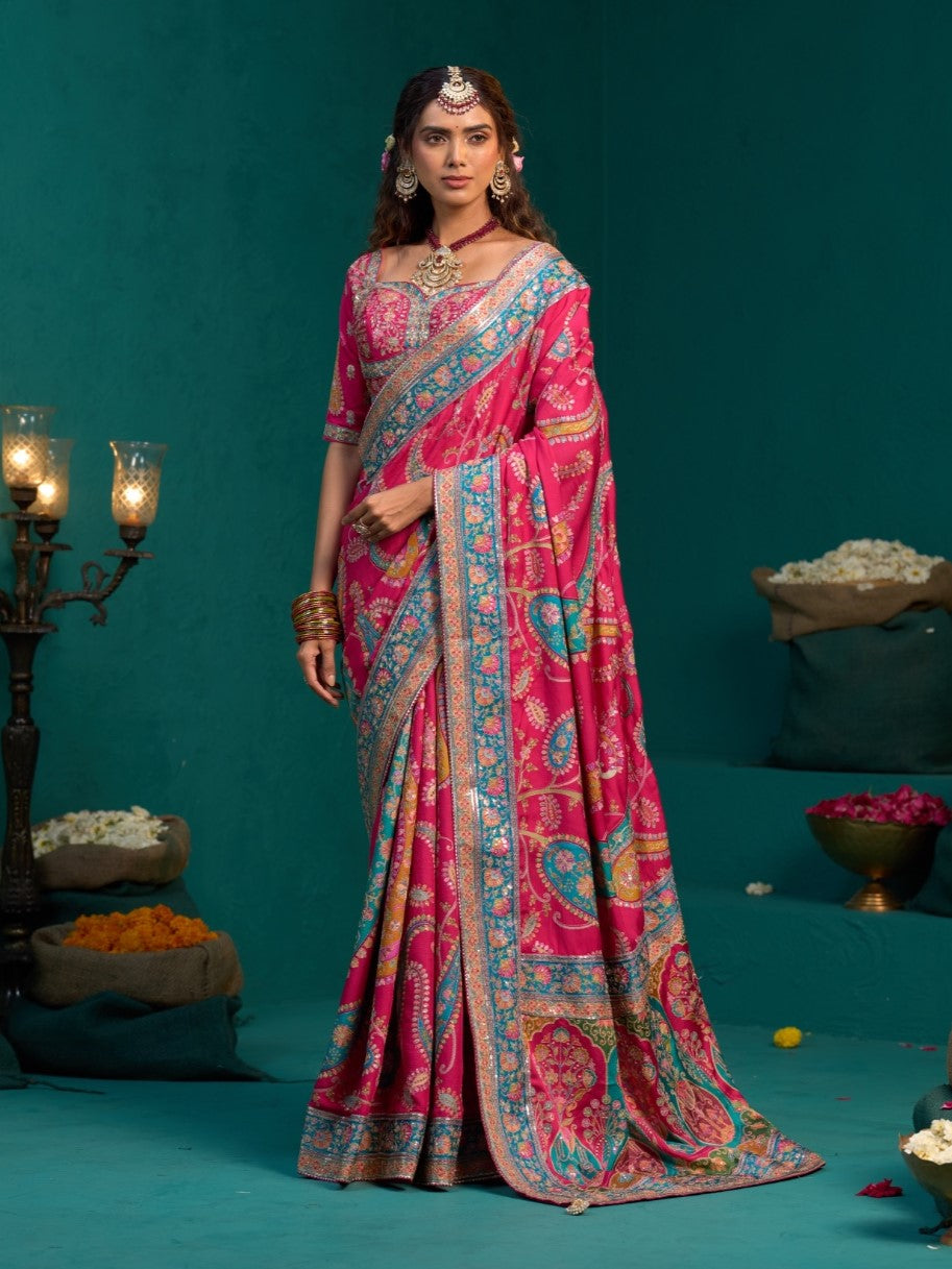 Mahika Printed Saree - Roop Darshan