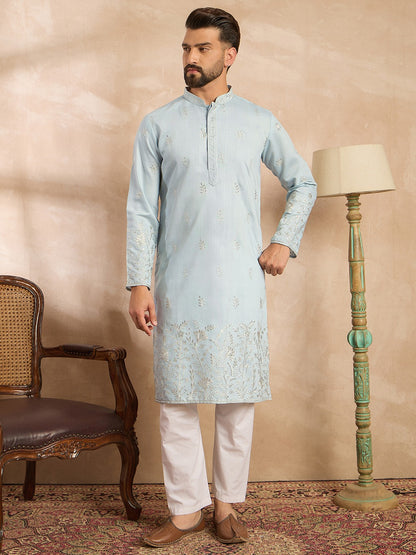 Mens Resham Work Kurta