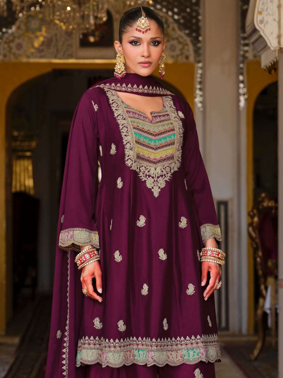 Noina Silk Palazzo Suit