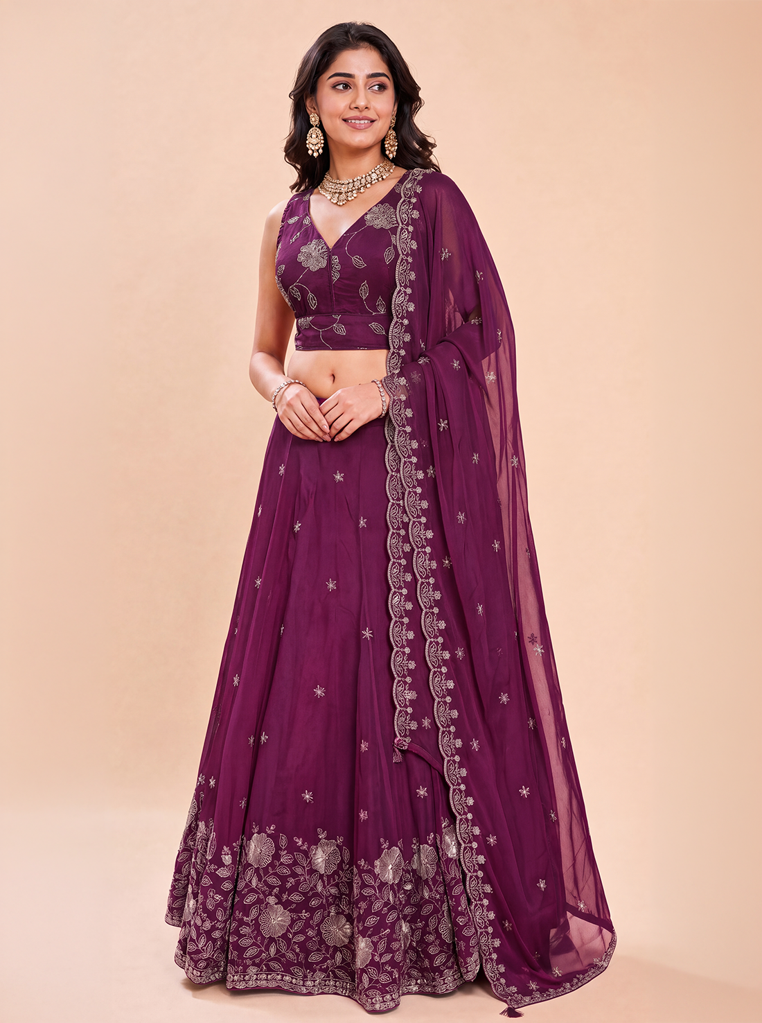 Tanvi Tissue Lehenga Set