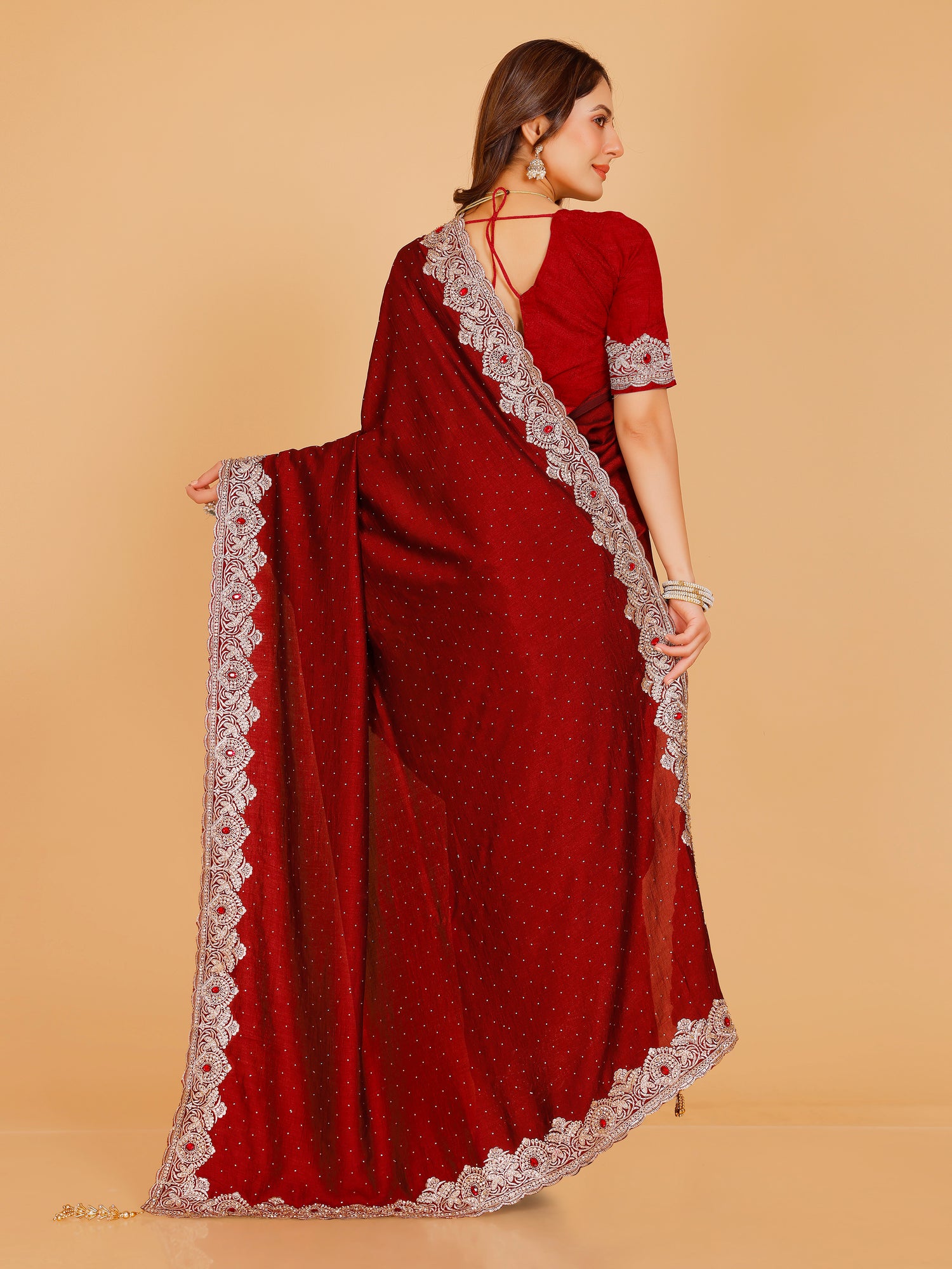 Bhavya Silk Embroidered Saree