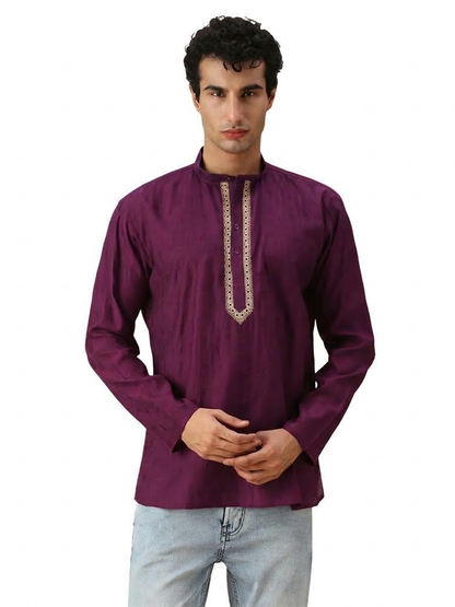 Rudran Silk Short Kurta