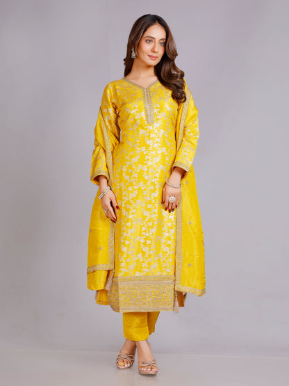Disha Silk Straight Suit