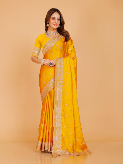 Aadhya Silk Embroidered Saree