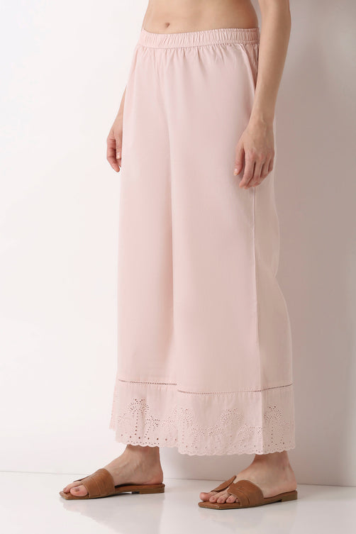 Cotton Flared Palazzo Pant - Roop Darshan