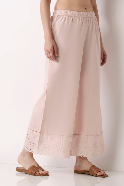 Cotton Flared Palazzo Pant - Roop Darshan