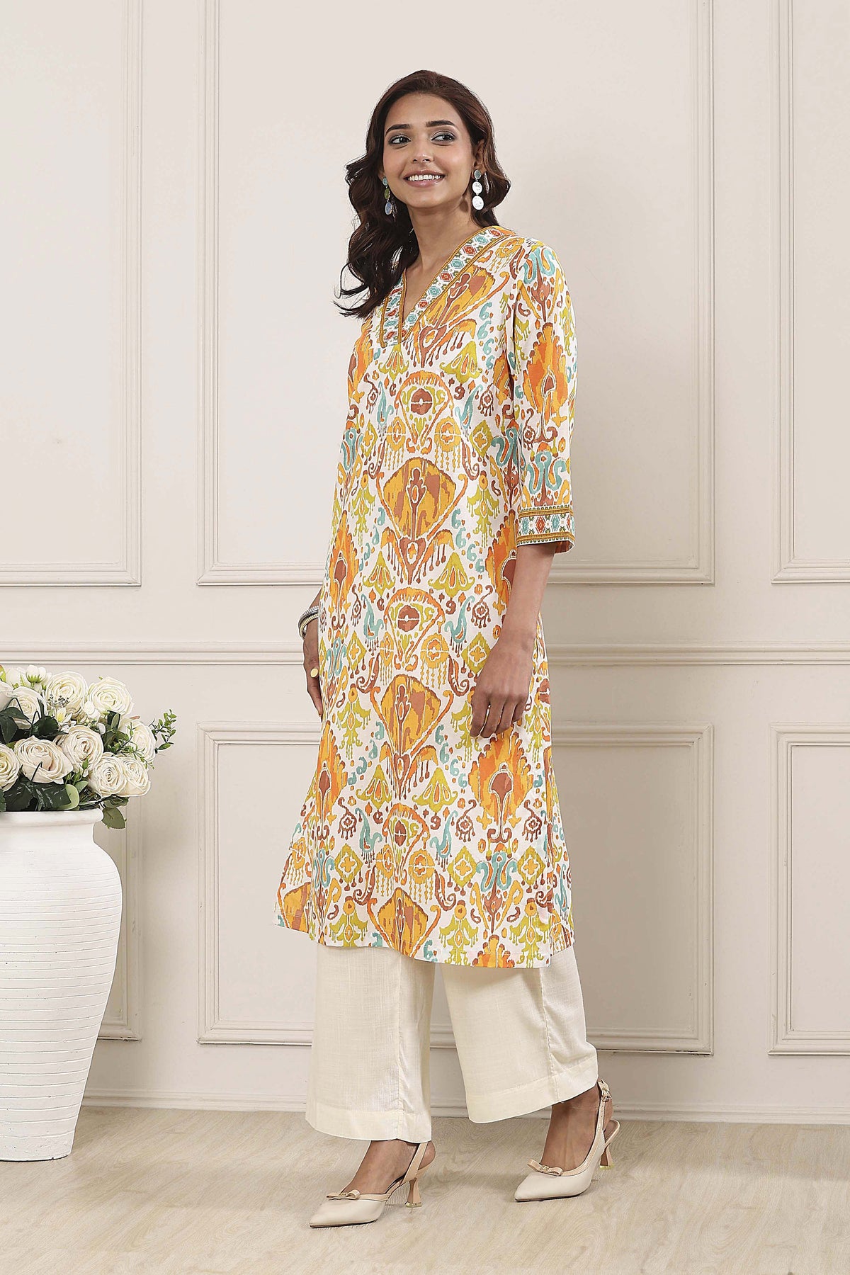 Biba Cotton Printed Kurti - Roop Darshan