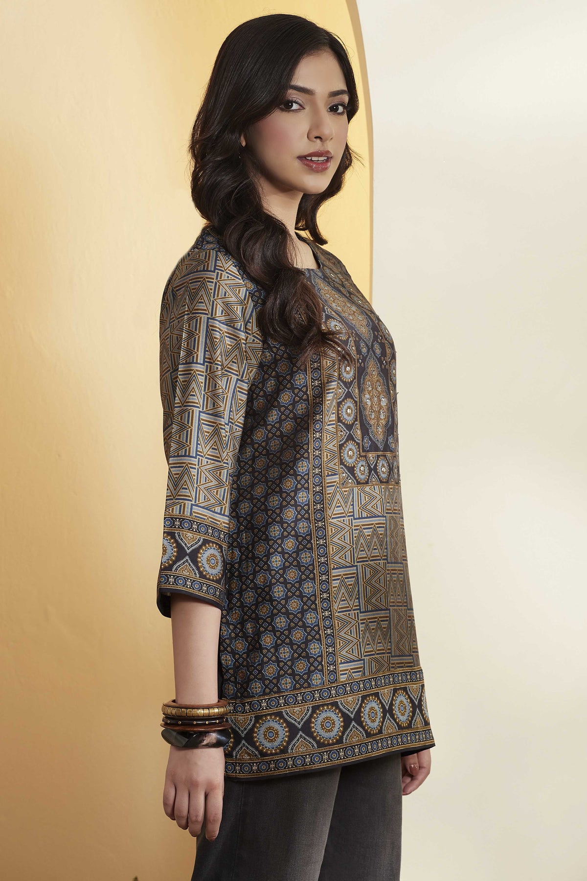 Biba Viscose Printed Kurti – Roop Darshan