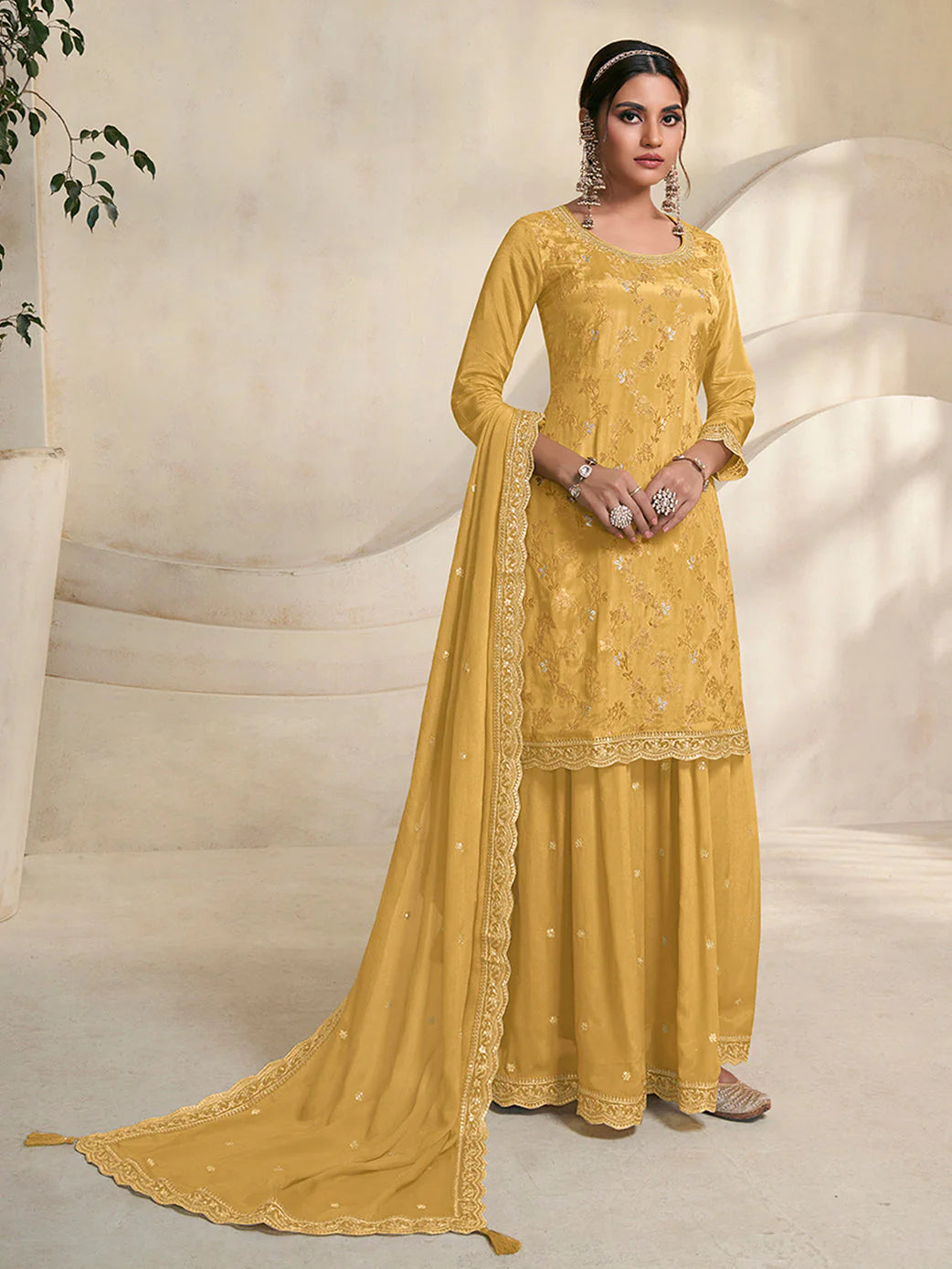 Somya Palazzo Suit - Roop Darshan