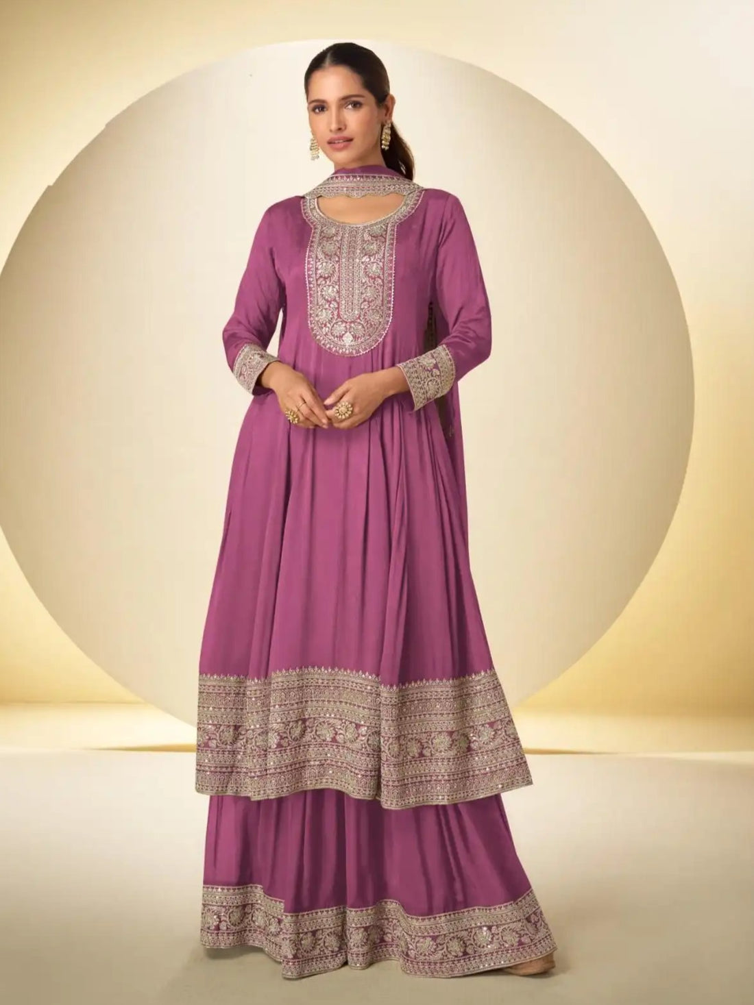 Neha Plazzo Suit - Roop Darshan