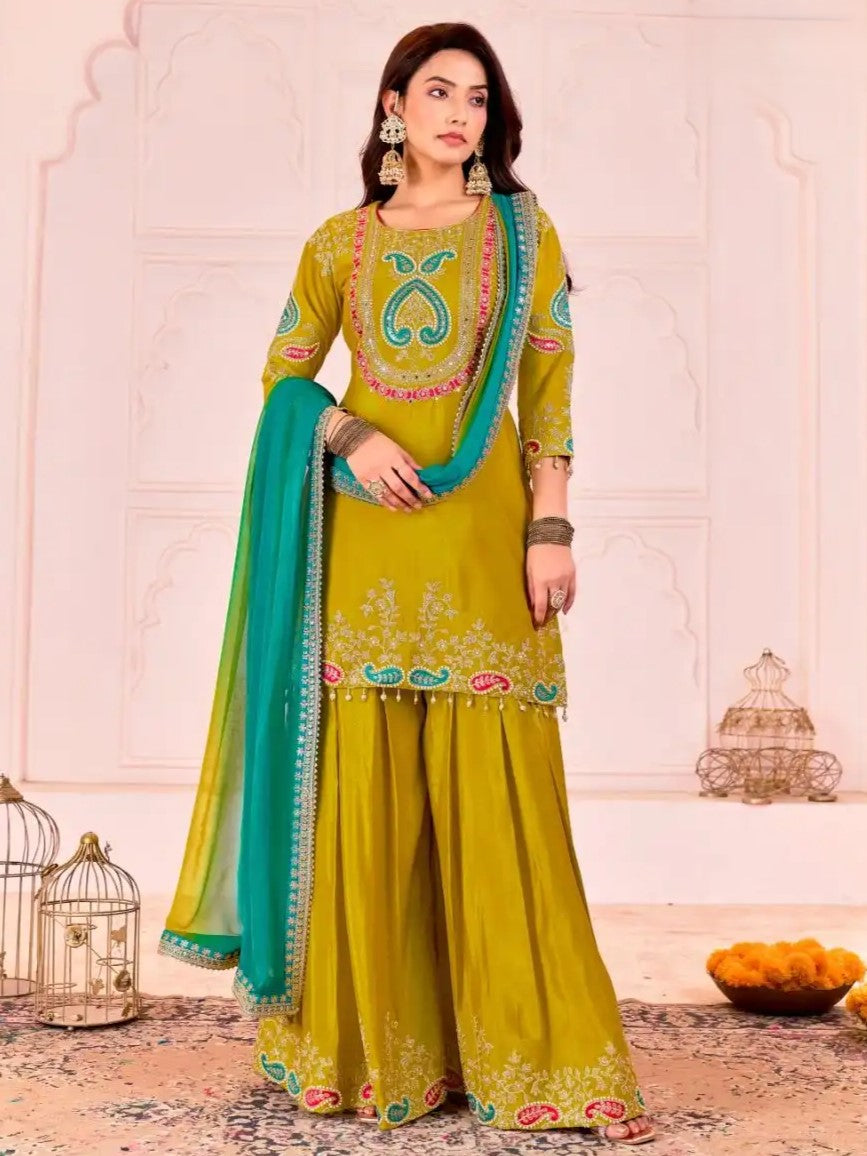Zebba Palazzo Suit - Roop Darshan