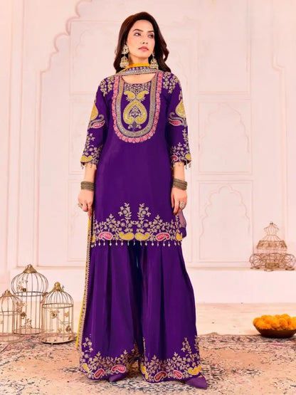 Zebba Palazzo Suit - Roop Darshan