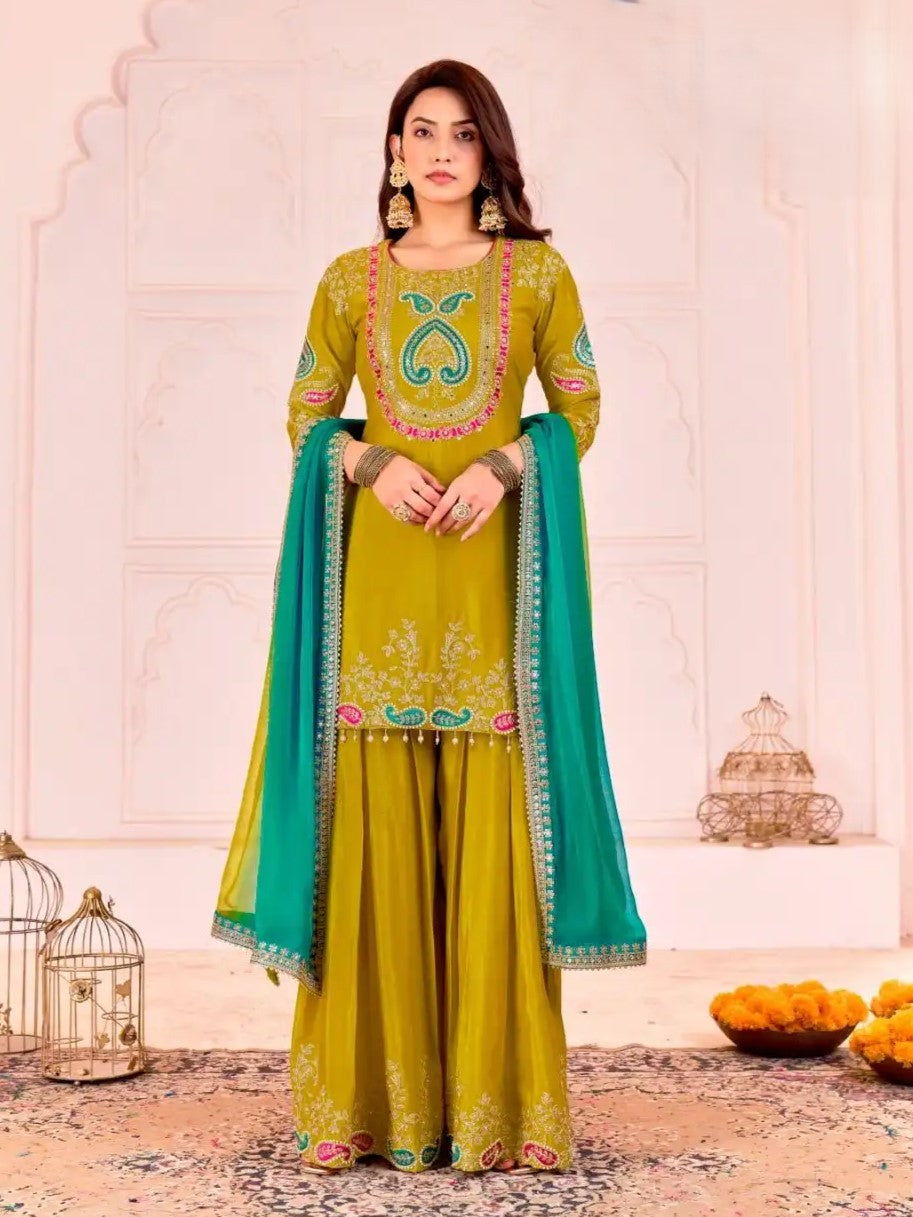 Zebba Palazzo Suit - Roop Darshan