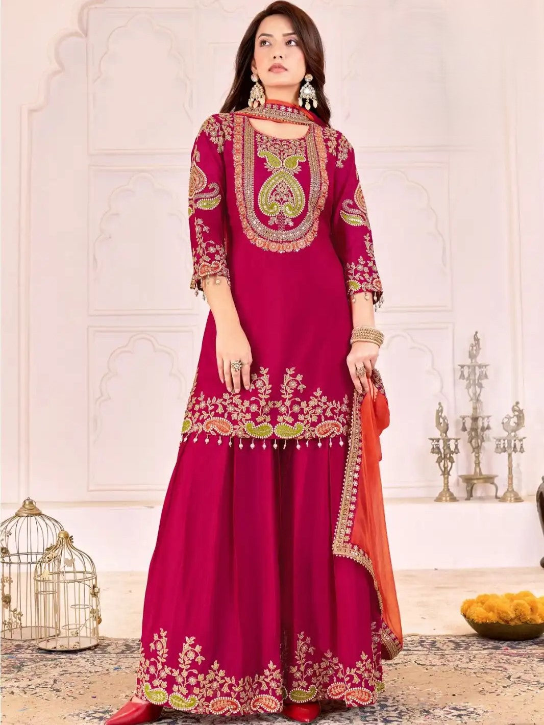 Zebba Palazzo Suit - Roop Darshan
