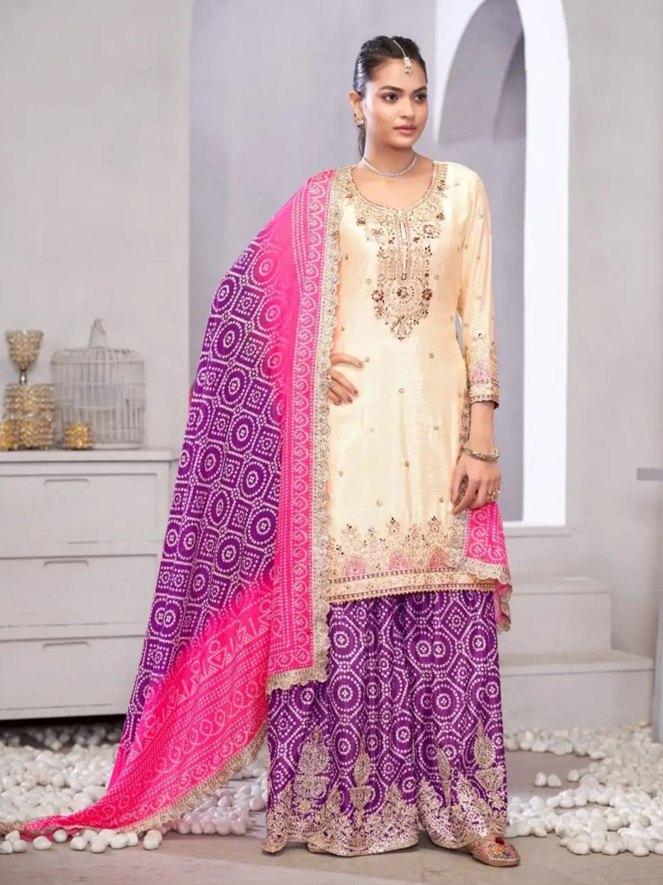Mahika Palazzo Suit - Roop Darshan