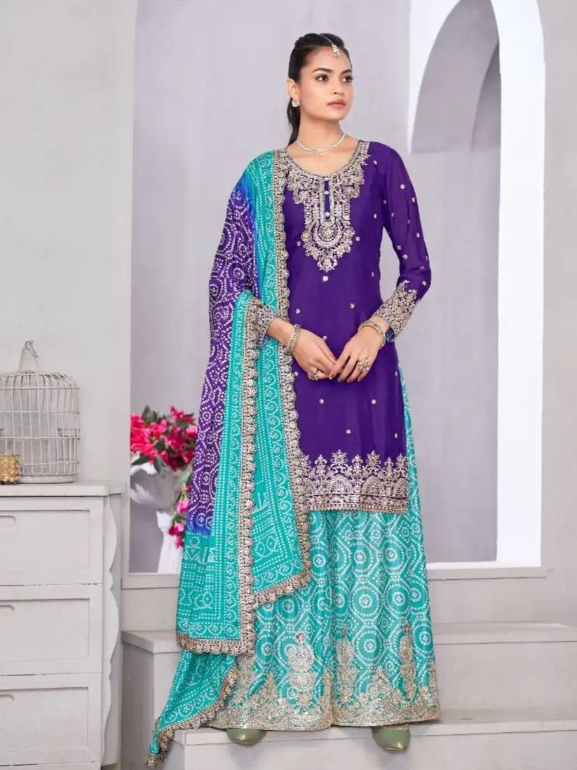 Mahika Palazzo Suit - Roop Darshan