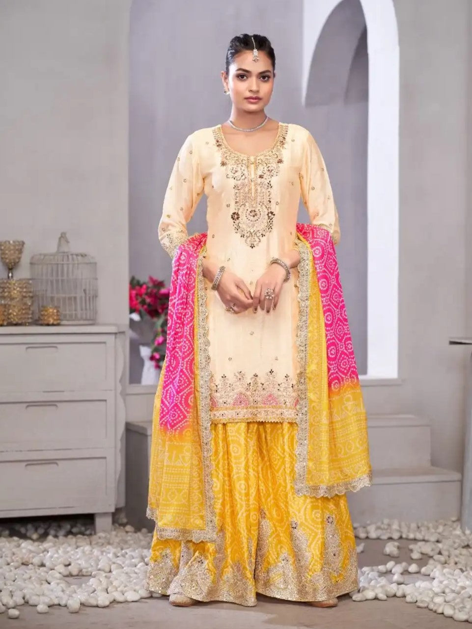 Mahika Palazzo Suit - Roop Darshan