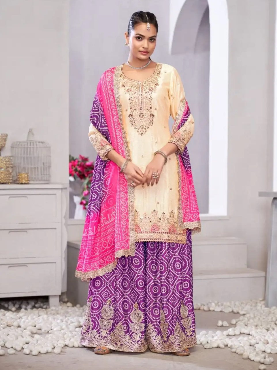 Mahika Palazzo Suit - Roop Darshan