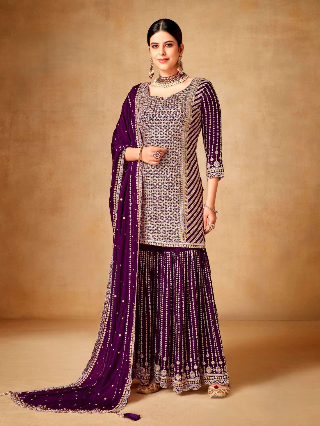 Maria Sharara Suit