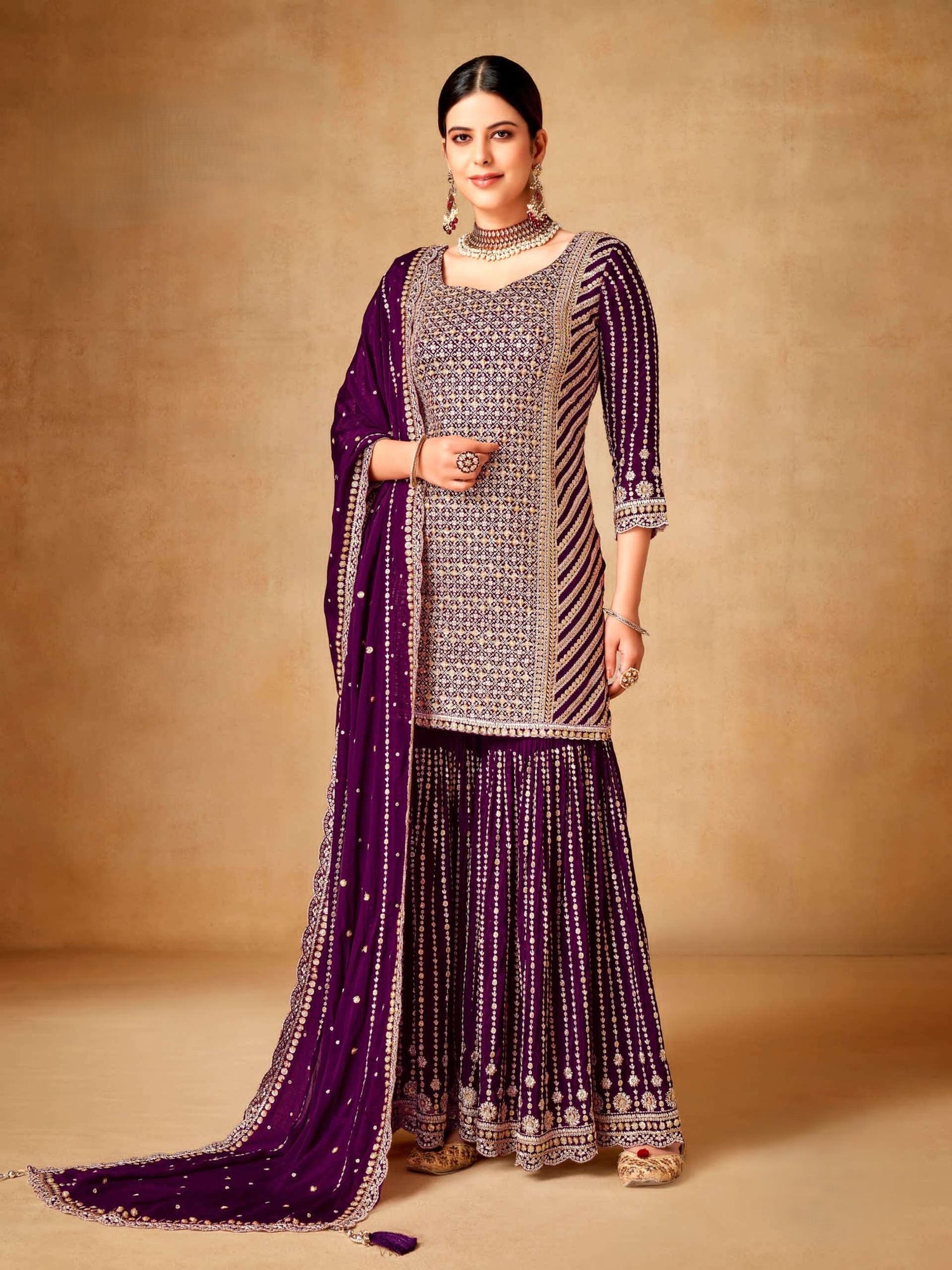 Maria Sharara Suit