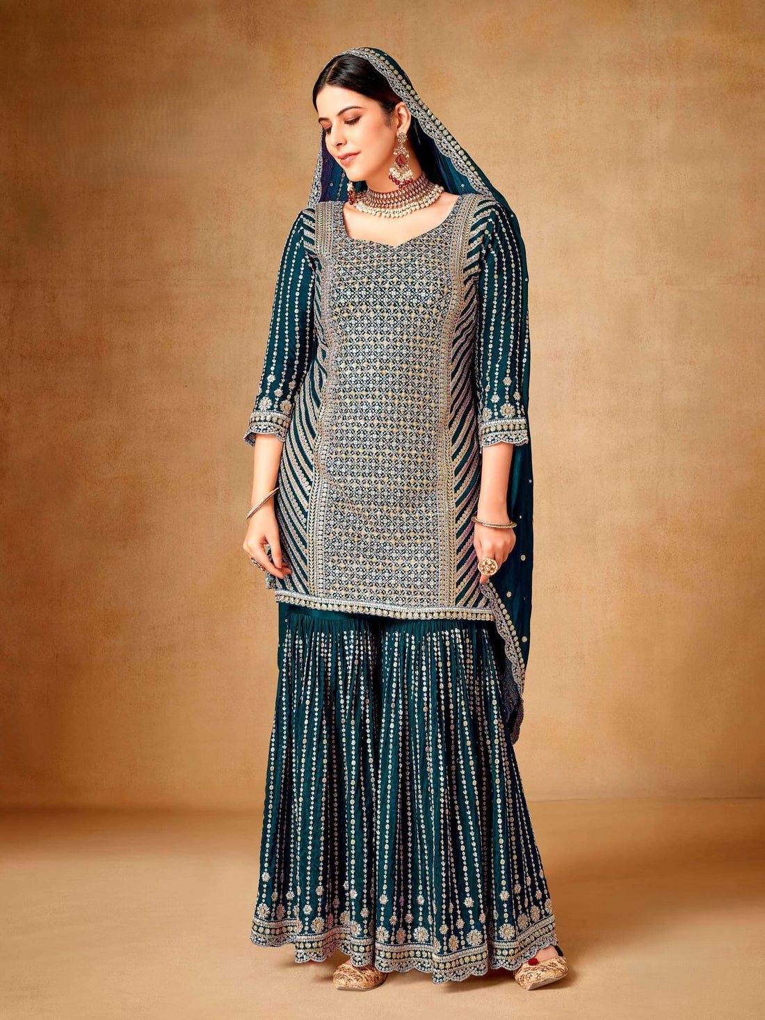 Maria Sharara Suit