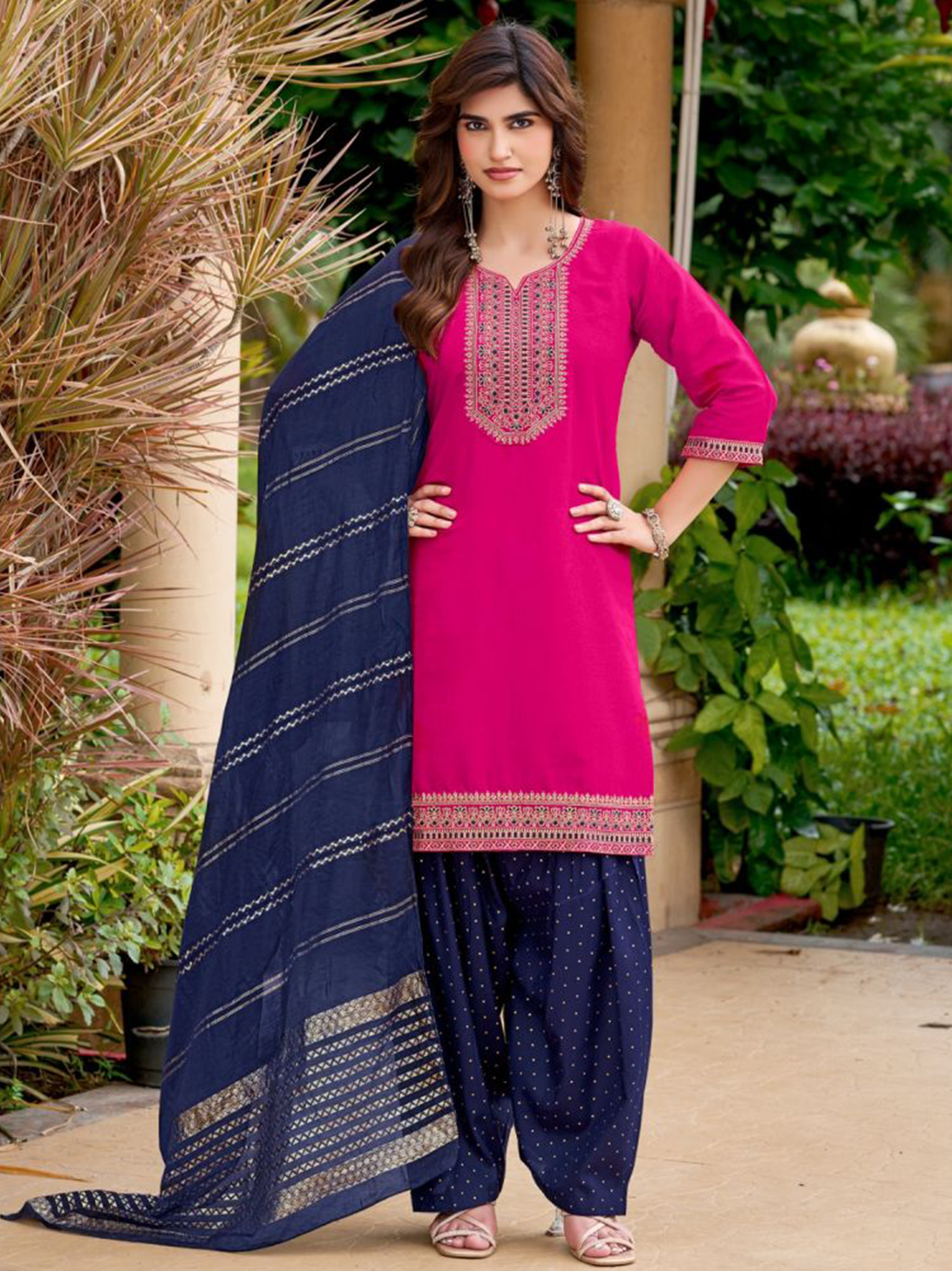 Jeel Silk Patiyala Suit