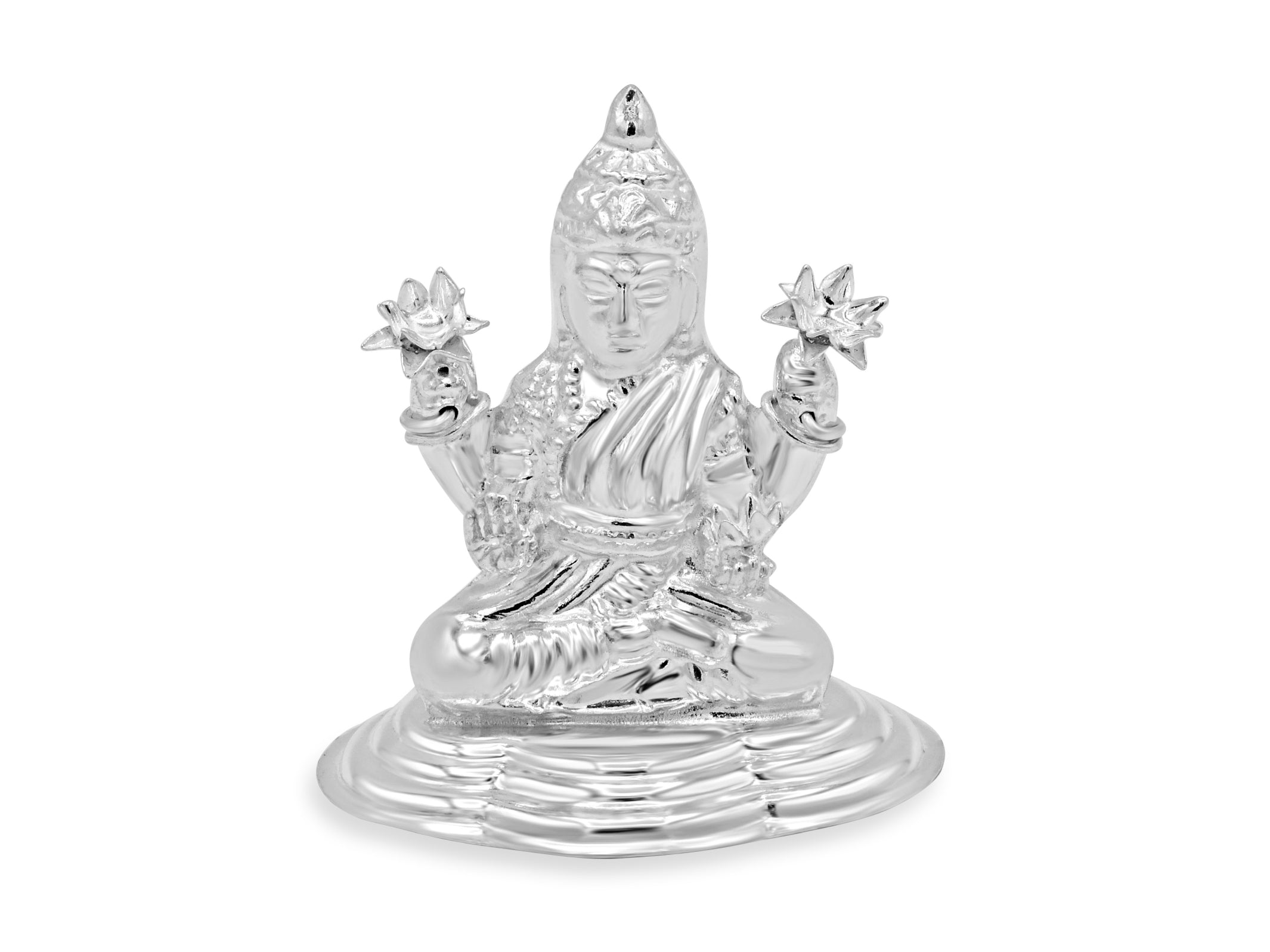 Silver Laxmiji Murti - Roop Darshan