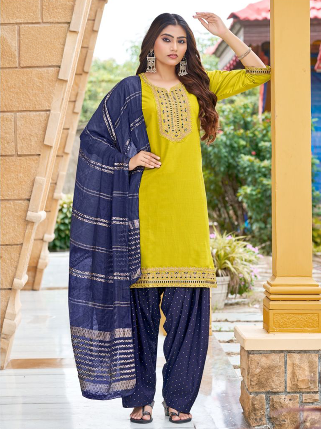 Jeel Silk Patiyala Suit