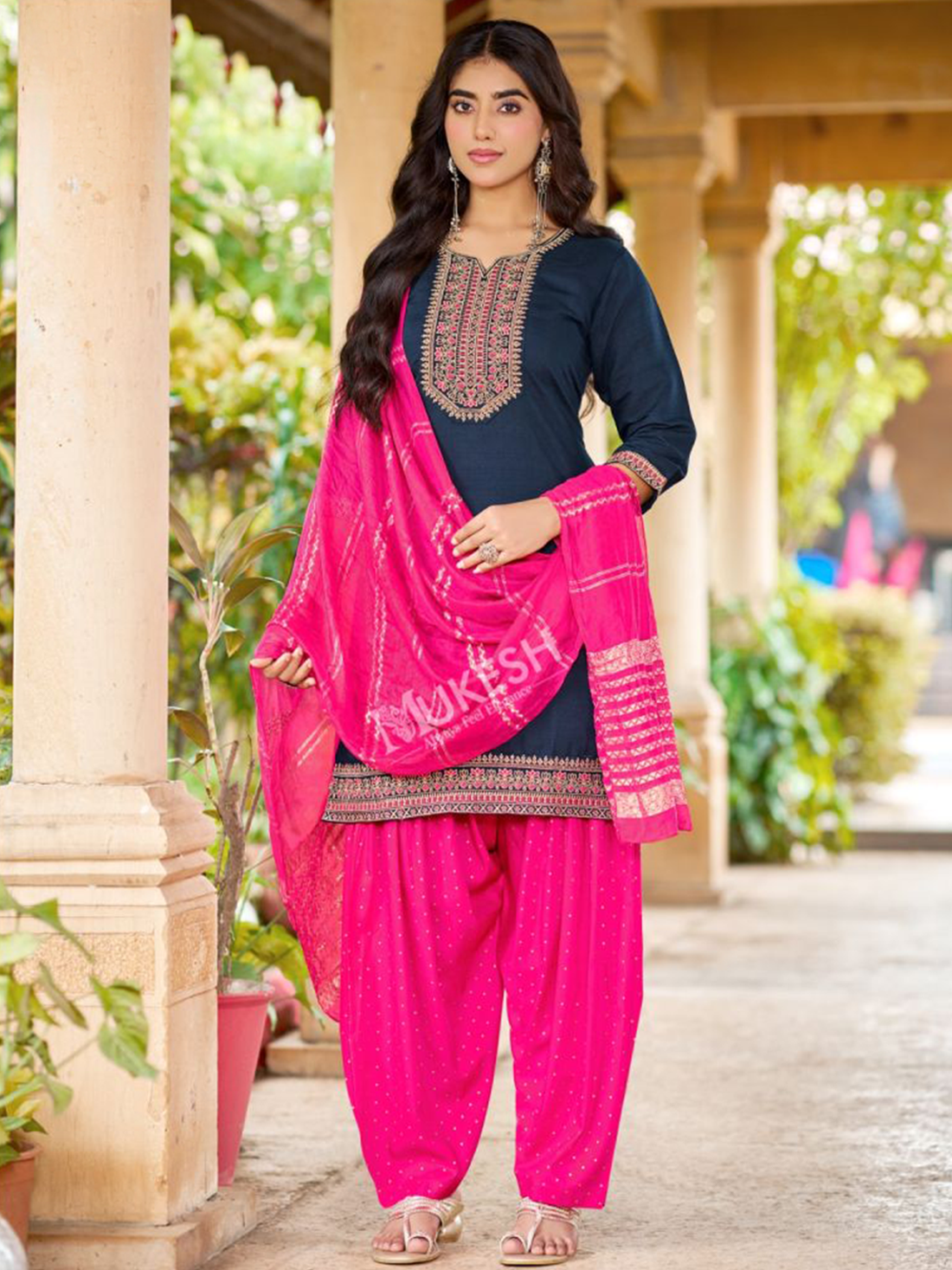 Jeel Silk Patiyala Suit