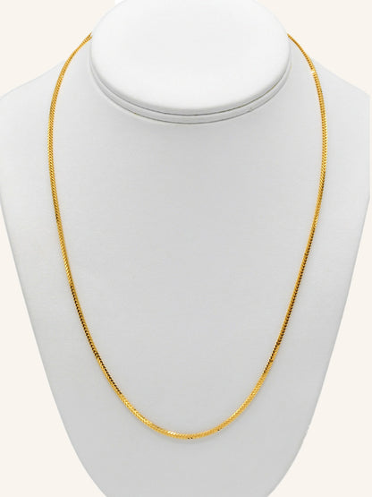 22Ct Gold Fox Tail Chain - 55 Cm - Roop Darshan
