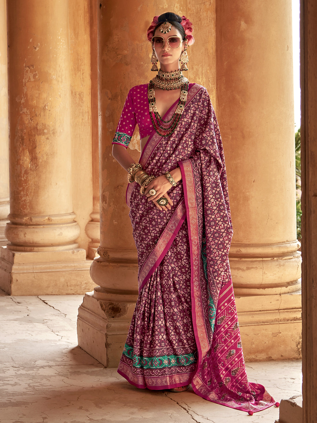 Chaaya Silk Printed Saree - Roop Darshan