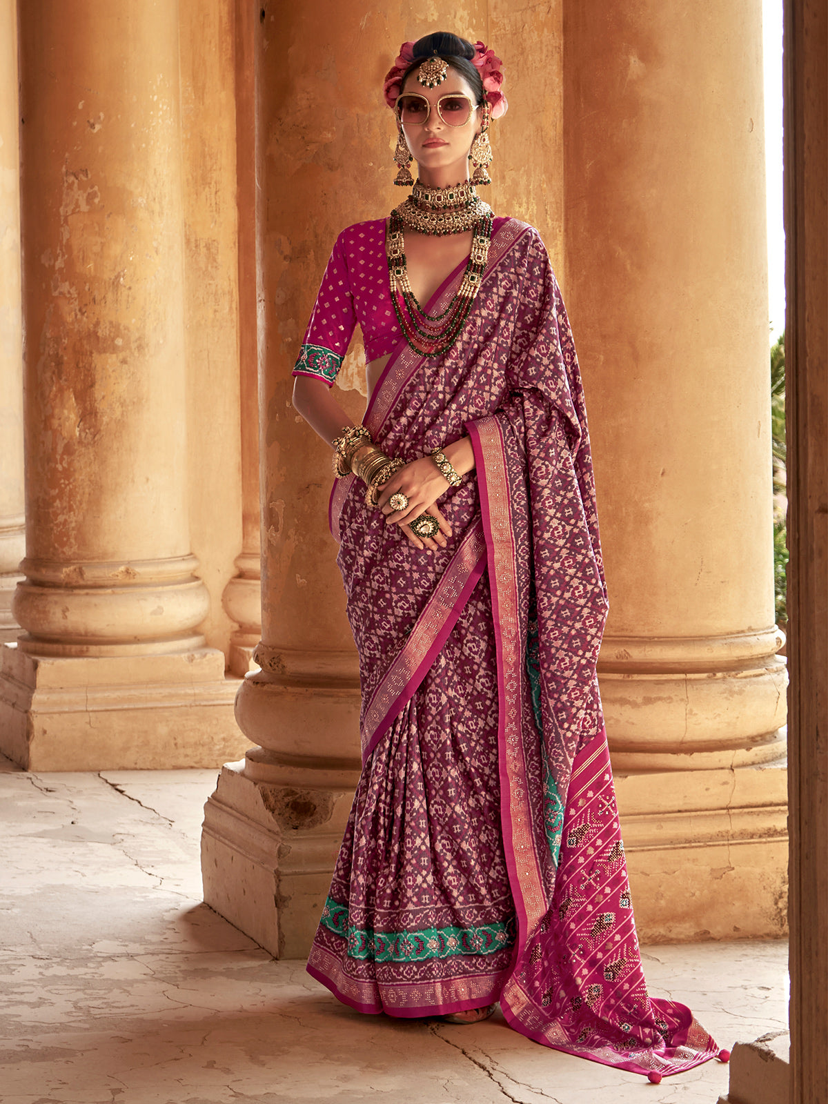 Chaaya Silk Printed Saree - Roop Darshan