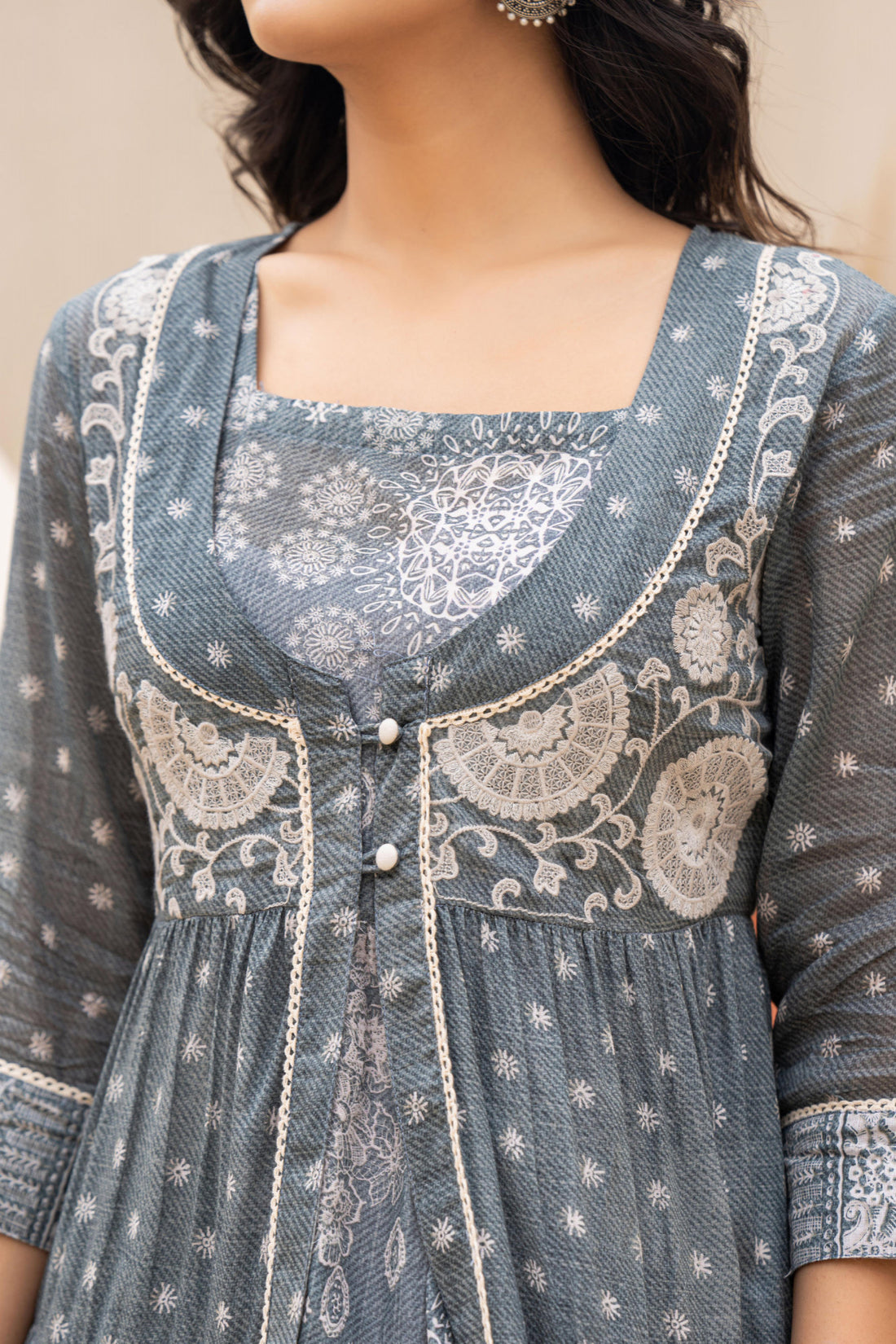 Meera Kurti with Jacket
