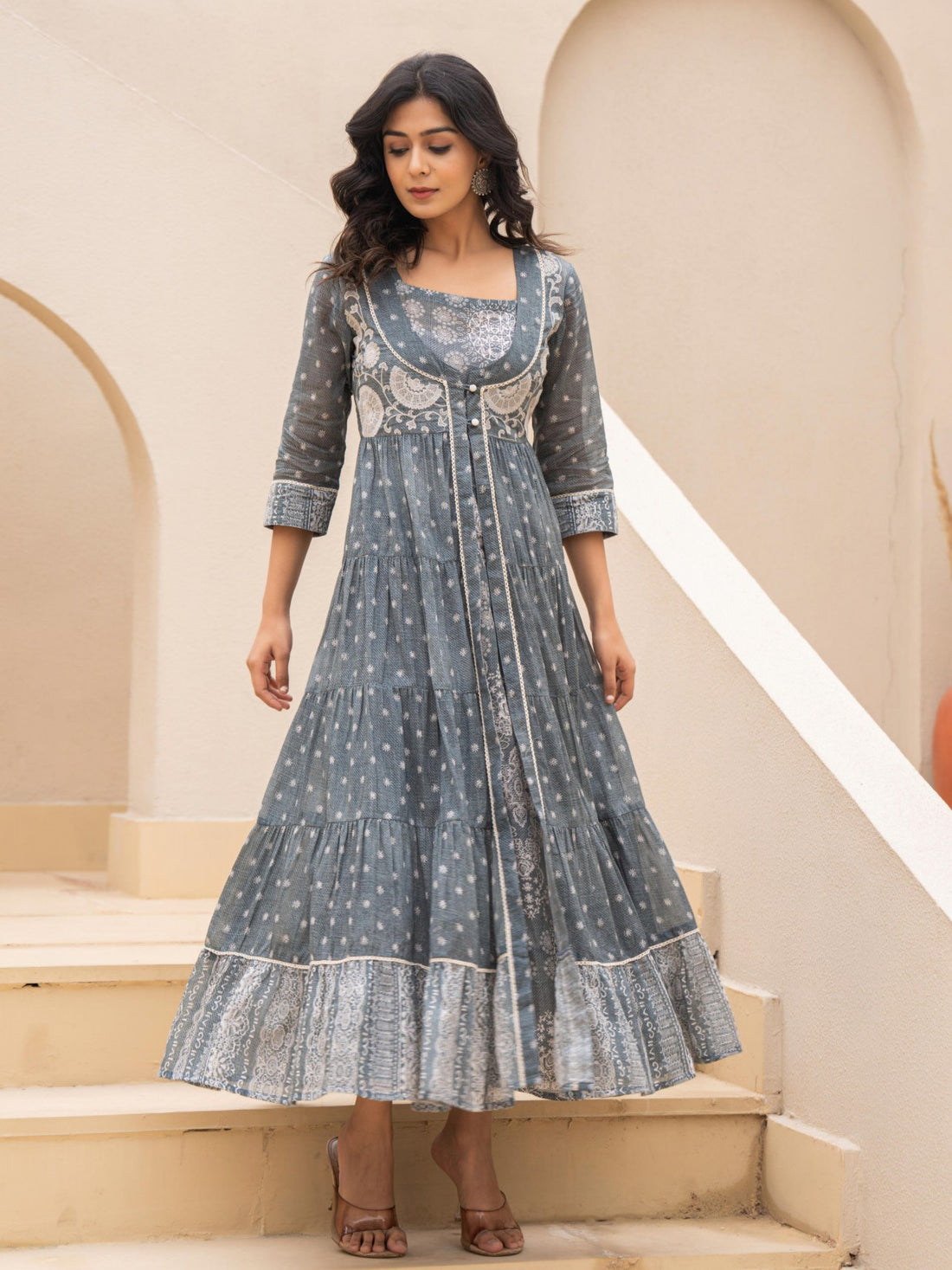 Meera Kurti with Jacket - Roop Darshan